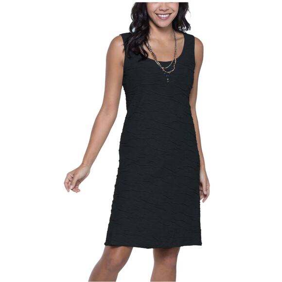 Toad&Co Dresses & Skirts - Toad & Co Samba Wave Black Tank Dress Size M Organic Cotton Minimalist Outdoors